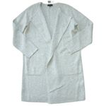 J.Crew NWT Juliette in Heather Dove Gray Collarless Open Sweater Blazer XXS 2XS Photo 0