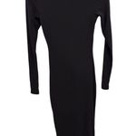 SKIMS Fits Everybody Crew Neck Long Sleeve Maxi Dress Black S NWT ( sold out) Photo 6
