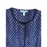 JM Collection Woman 2X purple Patterned Button Front Knit‎ Cardigan Jacket Blue Size XXL Photo 4