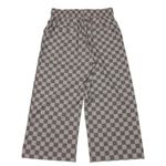 ALBION FIT Albion Audrey Wide Leg Pants Brown Checkers Womens Large High Waisted Relaxed Photo 3