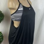 Nike  Black & White Print Tank Top & Bra Top L Photo 0