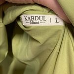 KABDUL MIAMI GREEN FLORAL STRAPLESS MINI DRESS LARGE Photo 2