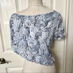 Olivaceous  blue snake one shoulder top NWT Photo 2