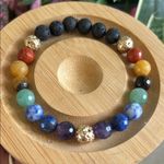 Handmade 🌈  Chakra Crystal Gemstone Beaded Bracelet Photo 1