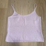 St. John  Lavender Knit Spaghetti Strap Tank Top - Size Small Photo 0