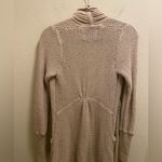 Anthropologie Guinevere Beige Open Knit Cotton Linen Blend Cardigan Photo 8