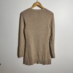 Title Nine Wool Blend Knit Sweater Dress Tunic Crew Neck Women M Tan Sport Golf Photo 1