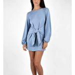 Here Comes the Sun HERE COMES THE‎ SUN Tie Front Mini Dress Sz XS Photo 4