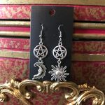 Wicked Sun/Moon Earrings Silver Photo 3