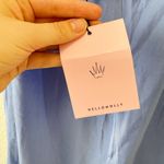 Hello Molly NWT  Angels In America Satin Cowl Maxi Dress Blue Size Large Photo 4