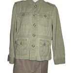 L.L.Bean Safari Jacket Military Style Khaki Beige Four Pockets Size Medium P Photo 0