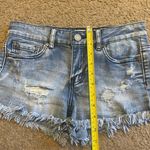 Indigo Rein  Blue Denim Distressed Jean Shorts, Size 3 Photo 4