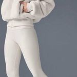 Alo Yoga Foxy Faux Fur Jacket Ivory white With Removable Hoodie Size XS Photo 1