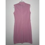 American Vintage 1960s Bleeker Street Pink Pintuck Mod Shift Dress high neck sleeveless medium Photo 4