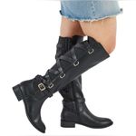 Thalia Sodi  Size 5 Black Women's Veronika Wide Calf Riding Boots. New Photo 0