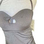 Athleta  - NWT Knot Bow Swim Beach Tankini Lined Ruched Padded HalterTop Sz M Photo 4