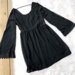 Doe & Rae Long Sleeve Black Lace Dress Photo 0