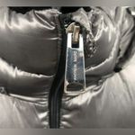 Andrew Marc  Women’s Packable Silver Long Sleeve Hooded Puffer Jacket Size Small Photo 2