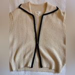 Bohme  Cream and Black Cardigan Sweater Photo 1