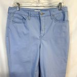 Crown & Ivy  Size 12 Skinny Jeans High Rise Crop Ankle Pants Jeans Baby Blue 1313 Photo 3