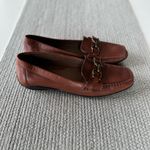 Geox Cognac Brown Geuine Leather Loafers with Brass Horsebit Details Sz 39 8/8.5 Photo 8