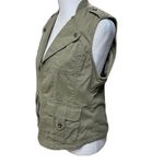 Tommy Hilfiger Tommy Hifiger Green 100% Cotton Sleeveless Fasten Front Women's Vest Size Small Photo 2