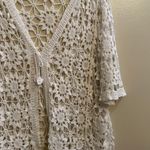 Nina Leonard Crochet Flower Cover-Up Photo 2
