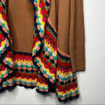 May & July  Boho Crochet Trim Open Cardigan Size Medium Photo 3