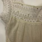 Free People  Linen Blend Tiered Tank NWT Medium Photo 3