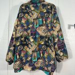 Lady CA Sport Vintage Silk Zip Up Golf Theme Jacket Size 2XL EUC Photo 5