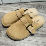 Haute Hippie Aria Suede Buckle Espadrille Mule Clog Size 6.5M Photo 1