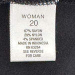 Roz & Ali Black Dress w/Gold Grommets & Beading Size 20 Photo 7