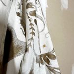 CAbi Wimbledon Courtside Trench Coat Double Breasted Floral Belt Cream Gold S Photo 6