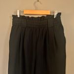 ZARA Black High Rise Cropped Tailored Dress Pants Photo 3