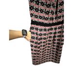 Milly  New York Vintage Original Shift Dress Women's‎ 2 Pink Black 100% Silk WX10 Photo 5