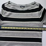 Tommy Hilfiger NEW Grey Black White Silver Striped Sweater Bodycon Dress Small Photo 8