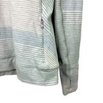 Lululemon  Think Fast Long Sleeve Om Stripe Heathered Silver Spoon Silver Spoon 6 Photo 12