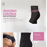 Brand New Curveez Women's Size XL Black Comfort Hi Waist Thigh Slimmer Photo 1