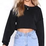 Nasty Gal Cropped Sweatshirt Photo 0