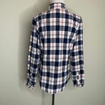 Tommy Hilfiger Navy Blue Pink Plaid Shirt Sz L Photo 1