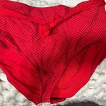 Aerie Red Textured Bikini Bottoms Photo 0