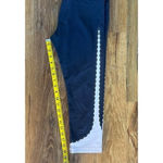 Athleta  Scalloped Lasercut Tight Capri Legging Sz:Medium‎ Plum/Dusk Pink EUC Photo 3