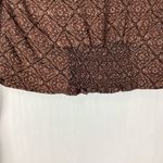 Kirious  Los Angeles Cropped Button Down Shirt Small Brown Photo 3