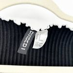 H&M Divided Womens Wednesdaycore Goth Square Neck Ribbed Mini Dress Size M Black Photo 3