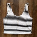 Forever 21 Striped Black and White Women's Crop Top Photo 0