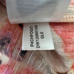 DKNY  Orange Blossom Mock Neck Short Sleeve Blouse Size L NWT Photo 5