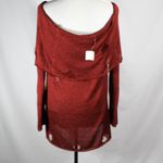 Forever 21 NWT Distressed Burnt Orange Rust Knit Off the Shoulder Plus Size Top Size 2X Photo 3