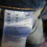 American Eagle  Outfitters super stretch super low jegging AEO denim jeans in dark wash blue size 00 short. Photo 10