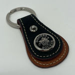 Dooney & Bourke  Leather & Suede Keychain Fob - Black and Brown Photo 0