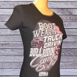 District made black cowgirl T Photo 2